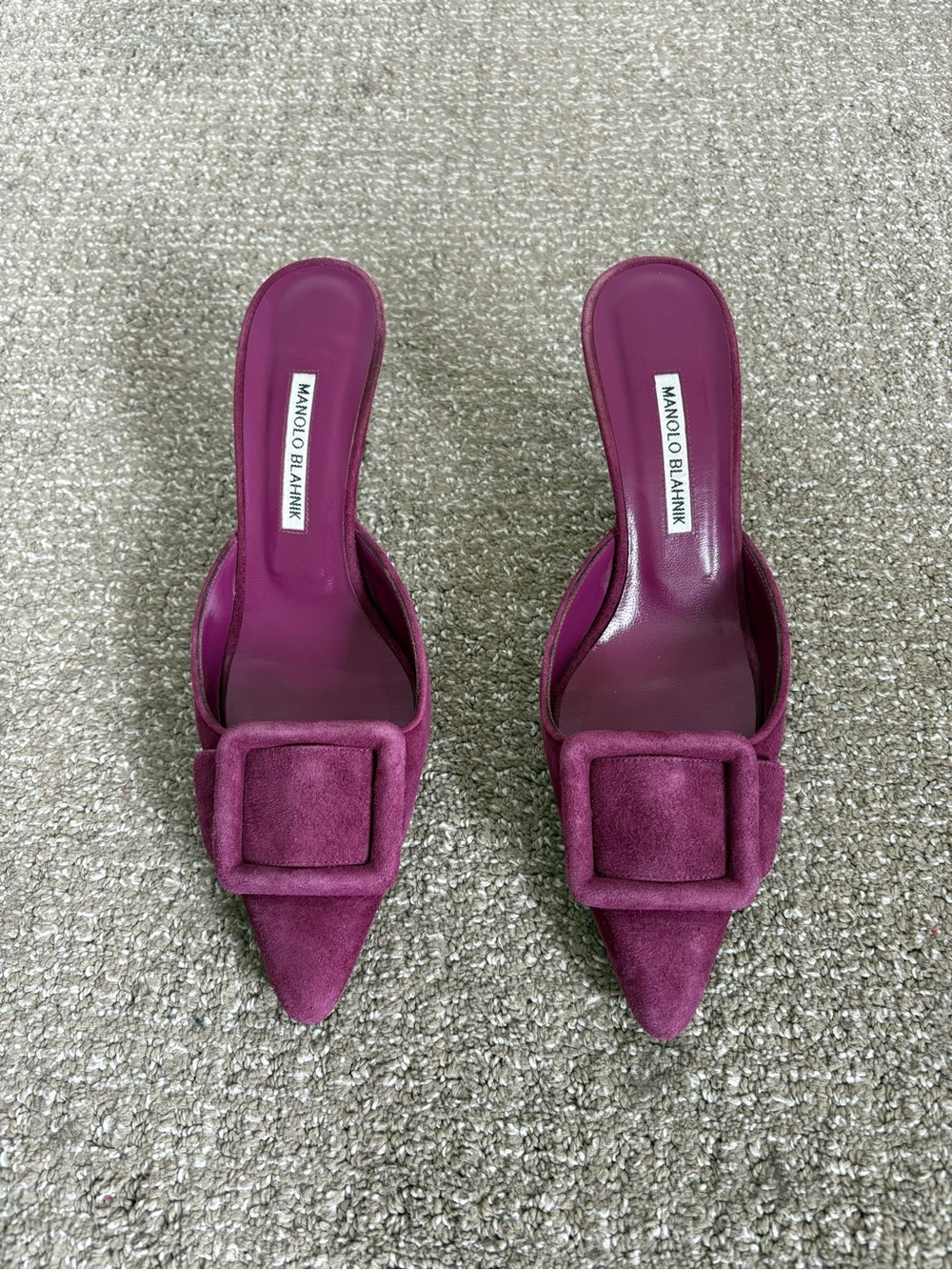Manolo Blahnik Maysale 70mm heel, Purple, EU 39.5.